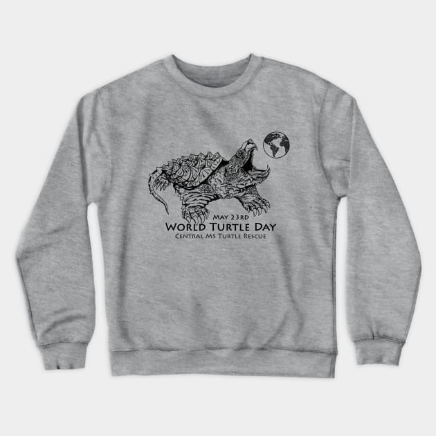 World Turtle Day - Snapping Turtle Crewneck Sweatshirt by CMTR Store